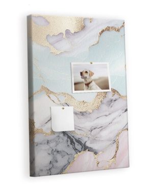 Wall Mounted bulletin board print pin board for wall home office corkboard Hat and flip-flops