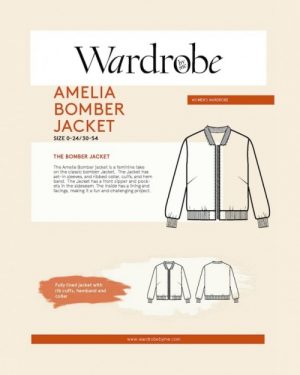 Wardrobe By Me Paper Sewing Pattern Amelia Bomber Jacket