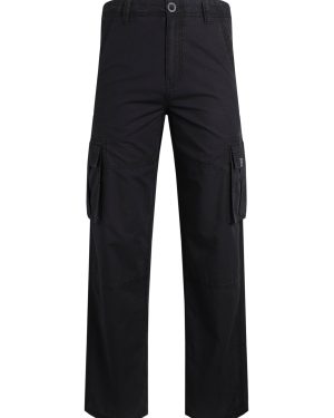 Weird Fish Owen Cargo Trousers Black Size 34