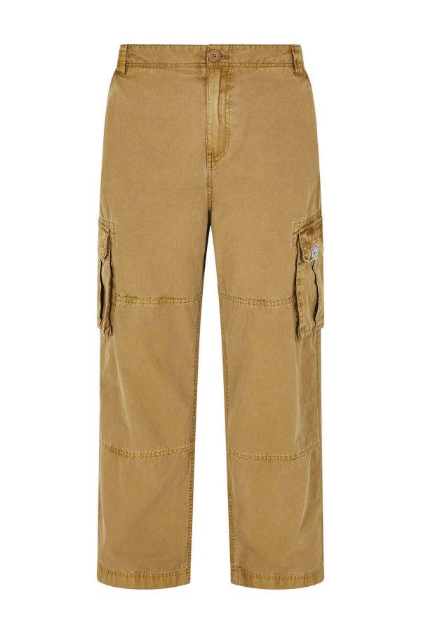Weird Fish Turner Cargo Trousers Antique Tan Size 32