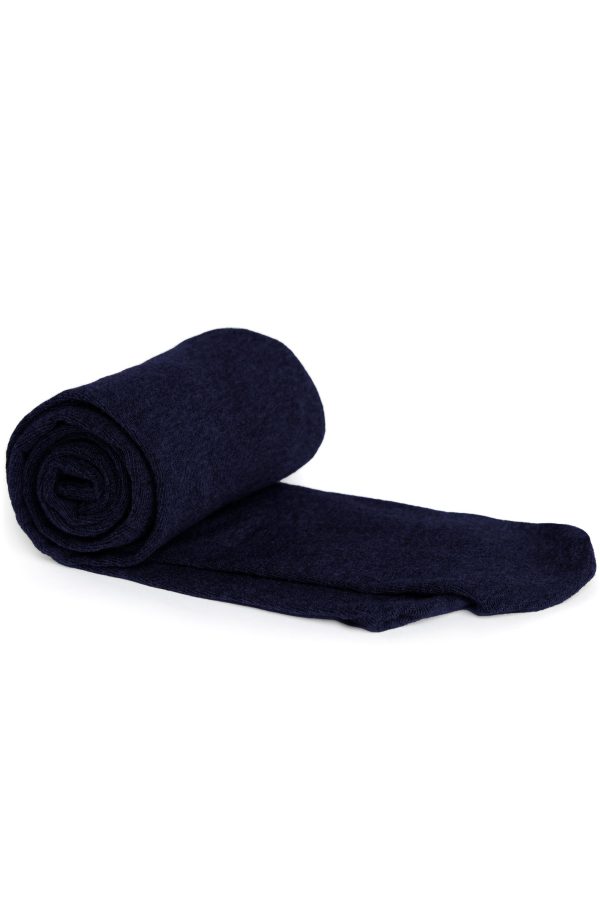 Weird Fish Una Plain Tights Navy Size L