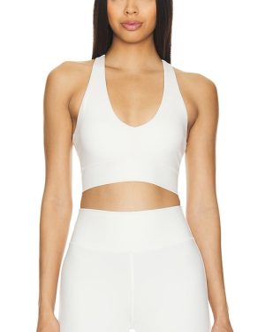 WellBeing + BeingWell MoveWell Stevie Sports Bra in White. Size XXS.