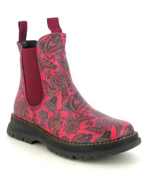 Westland Peyton 05 Tex Red floral Womens Chelsea Boots 769525-989381 in a Plain Man-made in Size 39