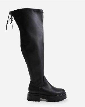 Wheres That From Black Pu Dawn Over The Knee Boots
