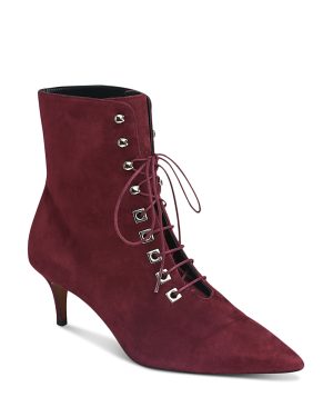 Whistles Women's Celeste Kitten Heel Suede Booties