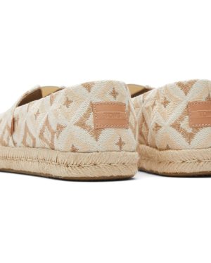 (White, 4 (Adults')) TOMS Alpargata Rope 2.0 Polyester Women's Natural Geo Espadrilles