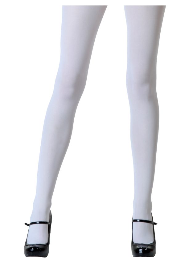 White Plus Size Tights