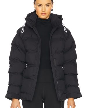 Whitespace Insulated Puffy Parka Jacket in Black. Size XS.