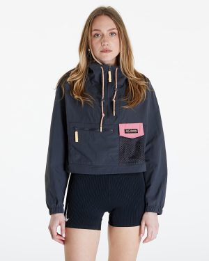 Windbreaker Columbia Painted Peak™ Cropped Wind Jacket Shark/ Pink Agave XL