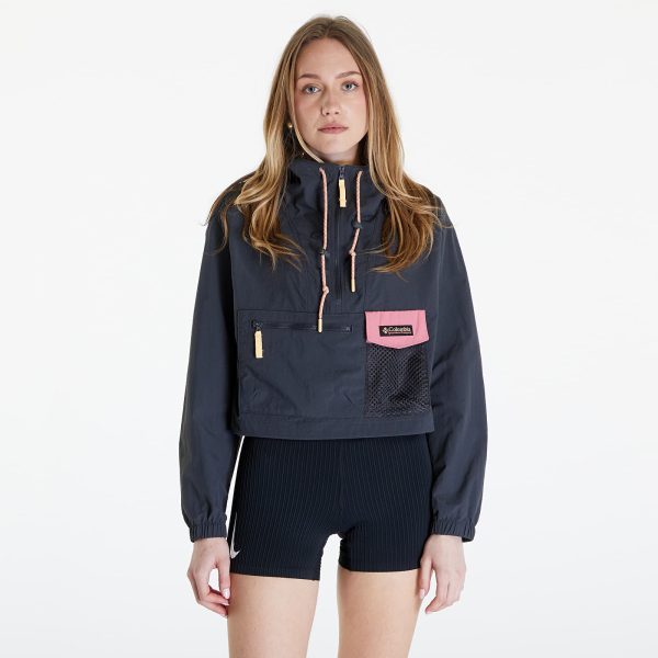 Windbreaker Columbia Painted Peak™ Cropped Wind Jacket Shark/ Pink Agave XL