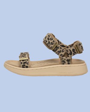 Woden Platform Sandals Leopard