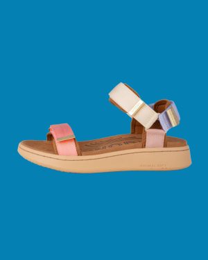 Woden Platform Sandals White