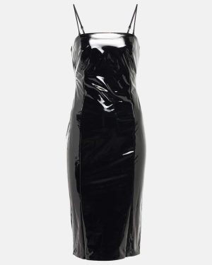 Wolford Faux leather-paneled mini dress