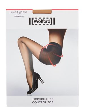 Wolford Individual Control-top 10 Denier Tights - Gobi - XL