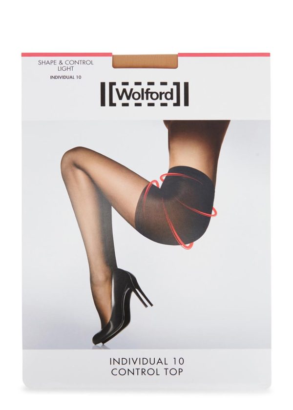 Wolford Individual Control-top 10 Denier Tights - Gobi - XL