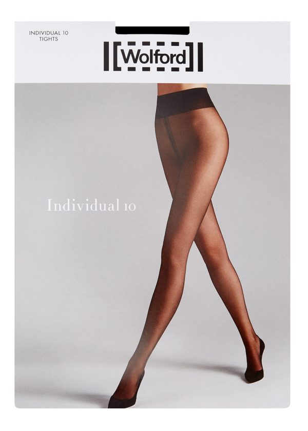 Wolford Individual Gobi 10 Denier Tights - Navy - M