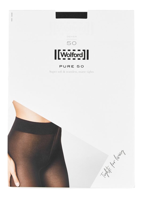 Wolford Pure 50 Denier Tights - Navy - S