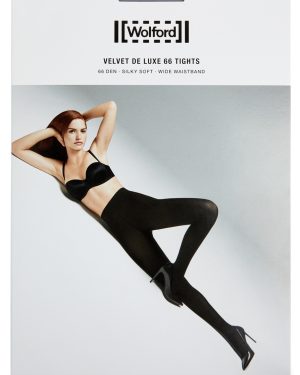 Wolford Velvet De Luxe 66 Denier Tights - Grey - L