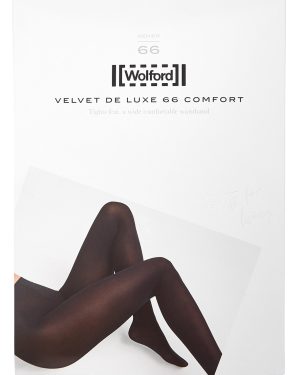 Wolford Velvet De Luxe Black 66 Denier Tights - Navy - S