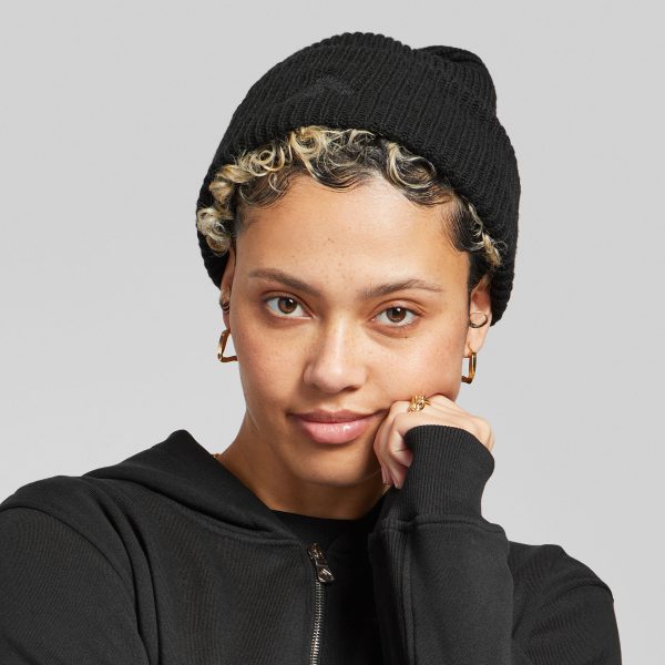 Women BASIC THREADS Merino-Wool Knit Beanie Hats Merino Wool, Outlet