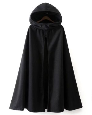 Women Coat Cape Hoodie Jacket Poncho Coat