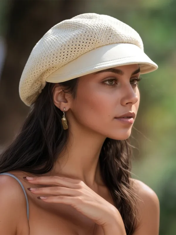 Women Plain All Season Urban Polyester Breathable Daily Beret Regular Hats