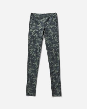 Women s Camo Print Full Length Leggings Green