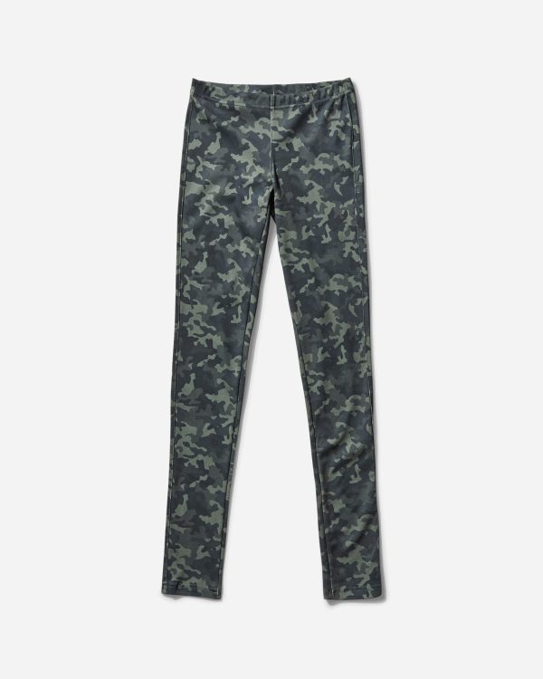 Women s Camo Print Full Length Leggings Green