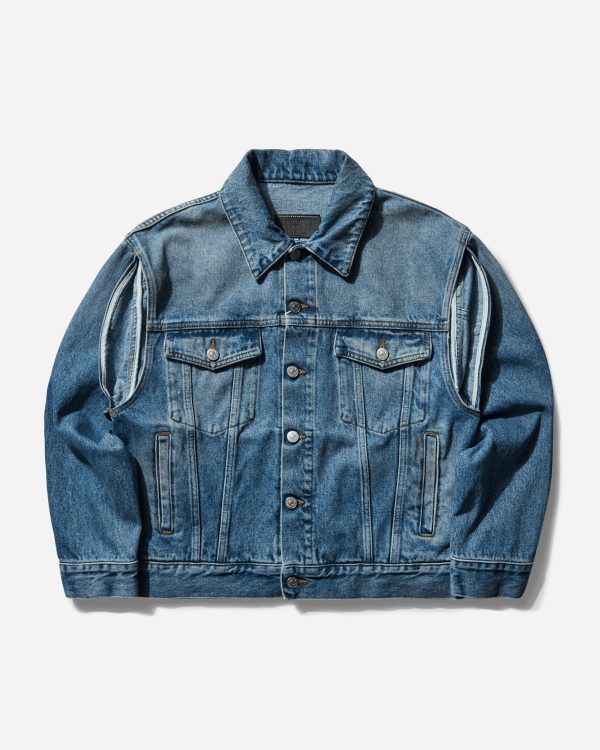 Women s Deconstructed Denim Jacket Medium Blue