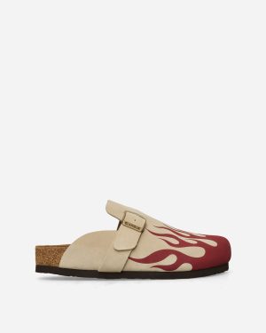 Women s Fire Pattern Sandals Beige