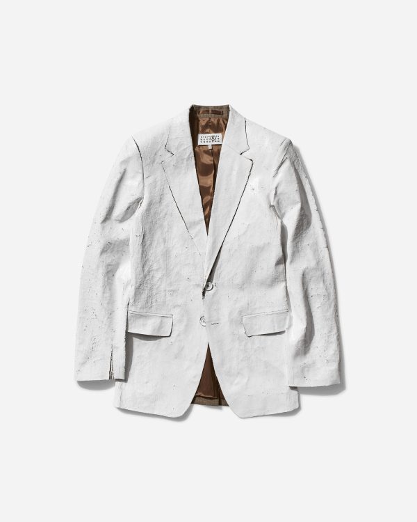 Women s Painted Blazer White