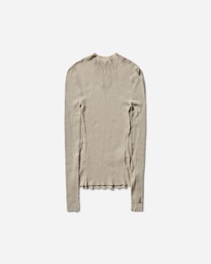 Women s Sheer Knit Longsleeve Top Ivory