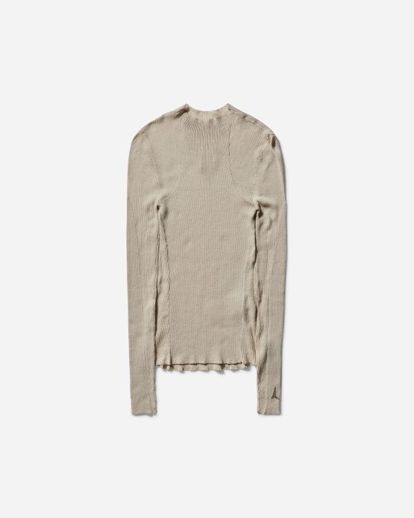 Women s Sheer Knit Longsleeve Top Ivory