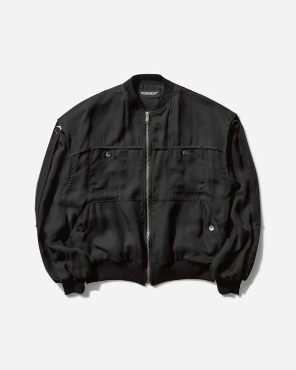 Women s Straps Bomber Jacket Black