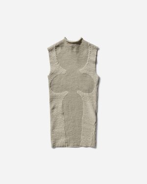 Women s Wavy Tank Top Light Beige