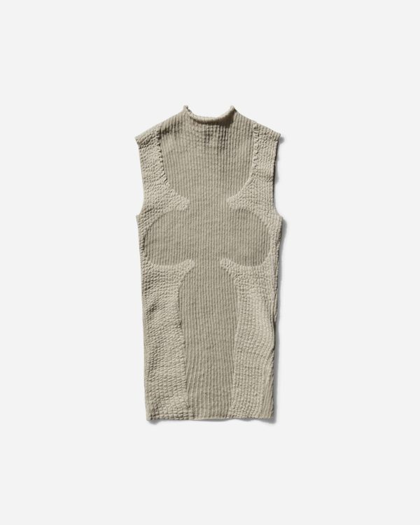Women s Wavy Tank Top Light Beige