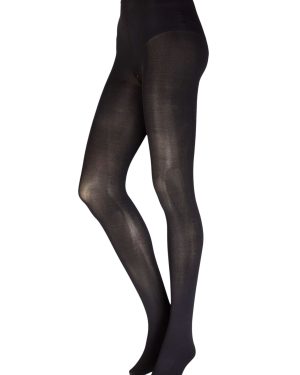 Women's 1 Pair Charnos Eco 80 Denier Opaque Tights Black Medium / Large