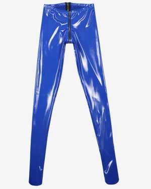 Women's Adult's Tights Blue Ammonia Latex Bottoms