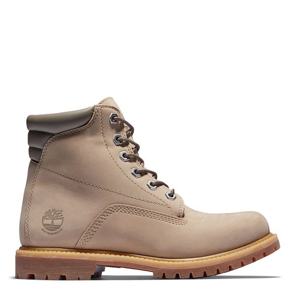 Women's Beige Waterville Waterproof Ankle Boots