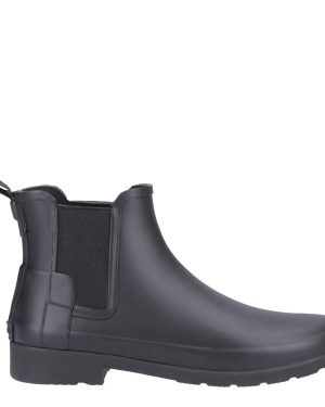 Womens Black Refined Chelsea Boot