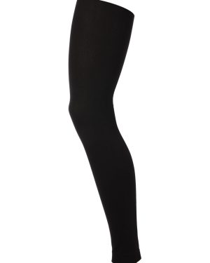 Womens Black Thermal Footless Tights