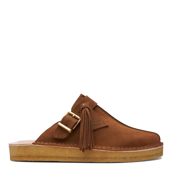 Women's Caramel Suede Trek Originals Mules