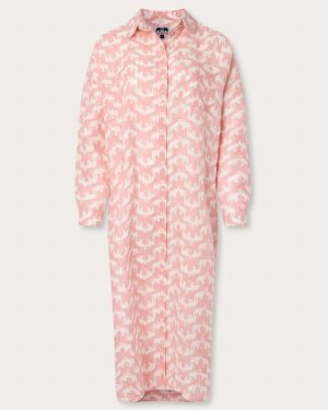 Women's Elephant Palace Strawberry Sapodilla Linen Shirt Dress