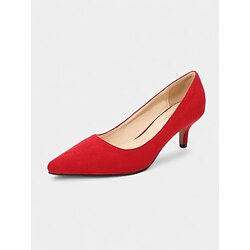 Women's Emerald Green Suede Pointed-Toe Pumps with Kitten Heels - Elegant Shoes for Office or Party Wear