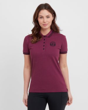 Women's Faith Polo Top, Red
