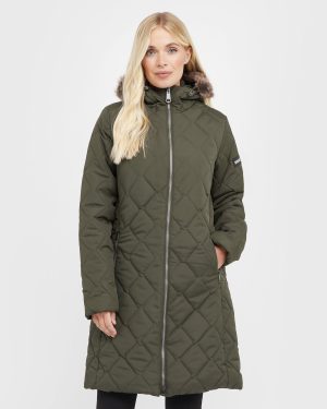 Women's Fritha III Insulated Parka Jacket, Green