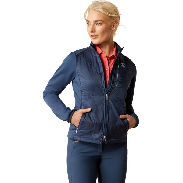 Women's Fusion Insulated Jacket Long Sleeve in Dark Denim, Size Large, by Ariat