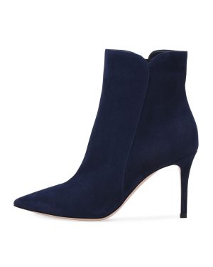 Women's High Heel Booties Suede Pointed Toe Stiletto Heel Ankle Boots