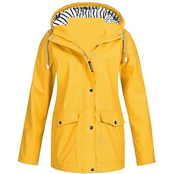 Women's Hiking Jacket Hoodie Jacket Outdoor Windproof Breathable Quick Dry Sweat-Wicking Lightweight Outerwear Trench Coat Windbreaker Parka Hunting Fishing Climbing