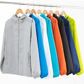 Women's Hiking Jacket Outdoor Sun Protection Breathable Lightweight Jacket Windbreaker Jacket Traveling White Royal Blue Sky Blue Orange Green